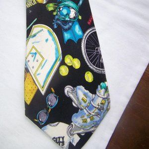 Vintage Nicole Miller Novelty Sports Tie